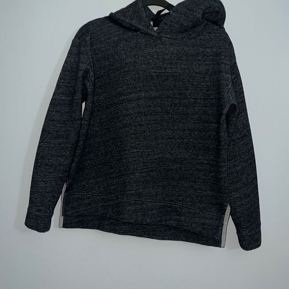 J crew grey pull over hoodie